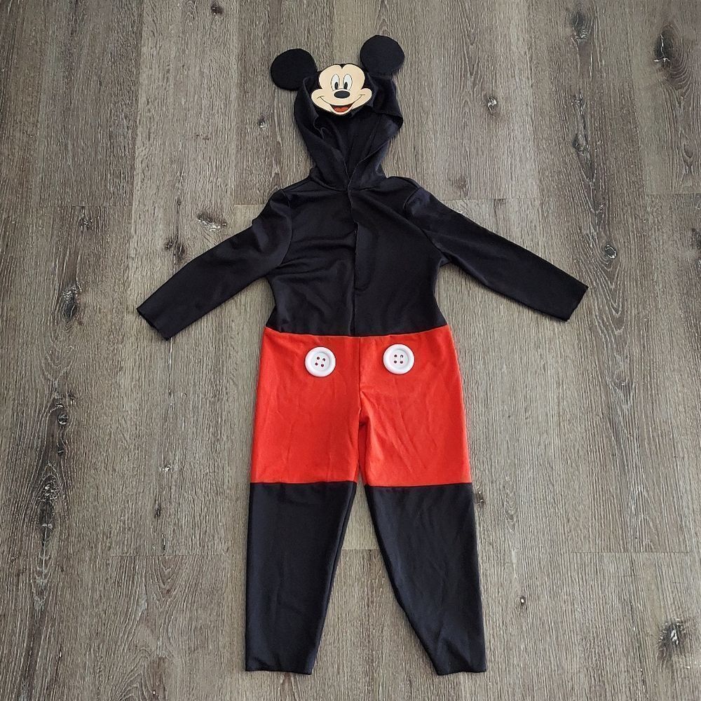 Disney Mickey Mouse Halloween Costume Black and Red - Medium 3T-4T